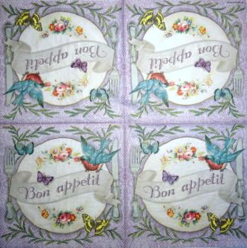 TX-107 Text - 3-lagig - Ambiente - Bon Appetit